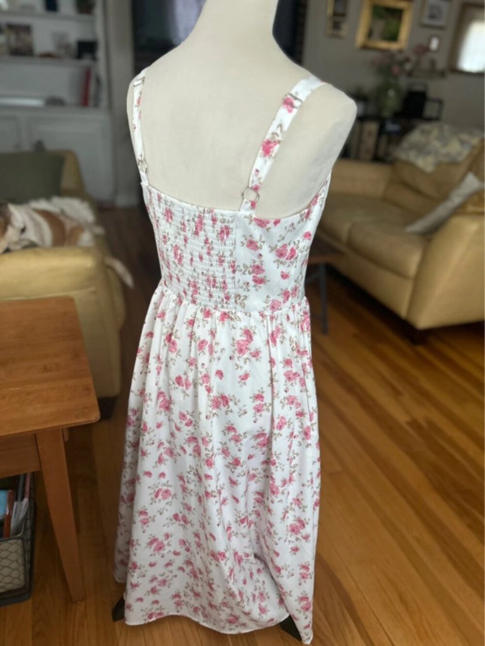 Scarlet Darkness Milkmaid Pockets Mini Dress Brown Size M - Picture 3 of 10